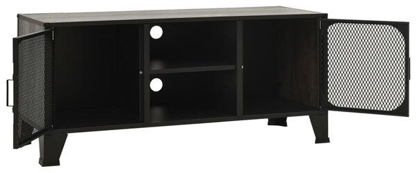 Szürke fém és MDF TV-szekrény 105 x 36 x 47 cm