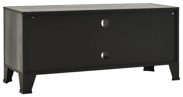 Szürke fém és MDF TV-szekrény 105 x 36 x 47 cm