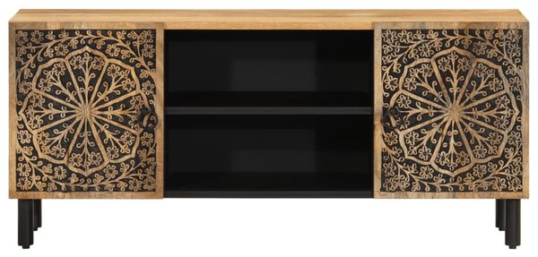 Tömör mangófa TV-szekrény 105 x 33 x 46 cm