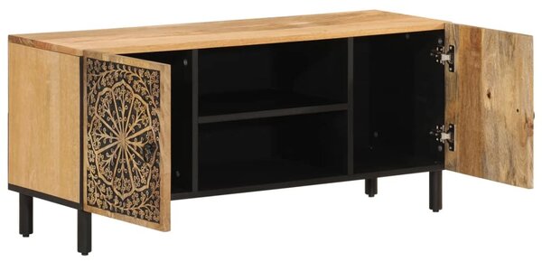 Tömör mangófa TV-szekrény 105 x 33 x 46 cm