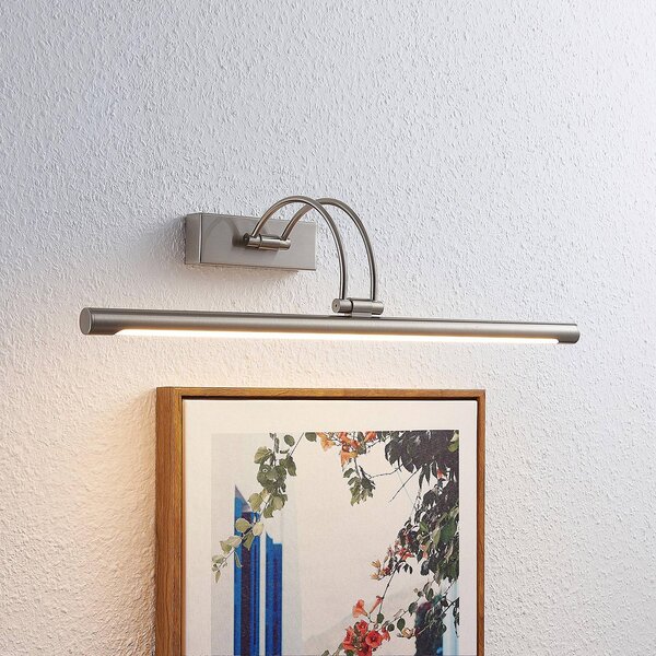 Lucande LED-es képvilágítás Dimitrij, nikkel, fém, 54cm