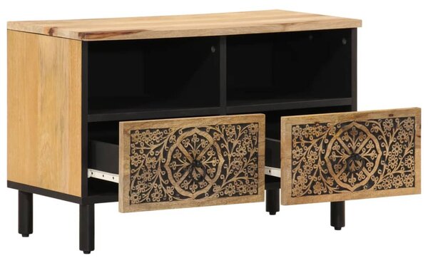 Tömör mangófa TV-szekrény 70 x 33 x 46 cm