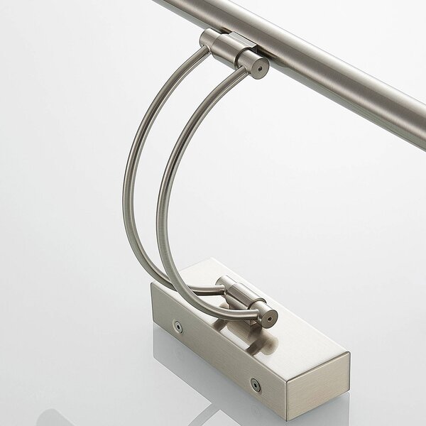 Lucande LED-es képvilágítás Dimitrij, nikkel, fém, 54cm, Alu / szürke / cink, Nappali / Étkező, fém, Modern