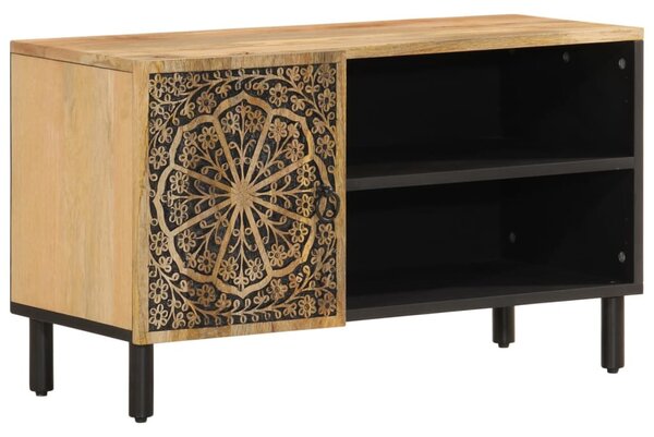 Tömör mangófa TV-szekrény 80 x 31 x 46 cm