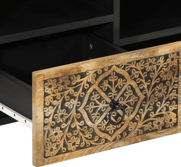Tömör mangófa TV-szekrény 100 x 33 x 46 cm
