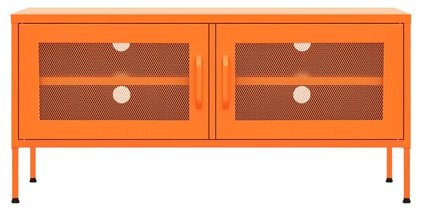 Narancssárga acél TV-szekrény 105 x 35 x 50 cm