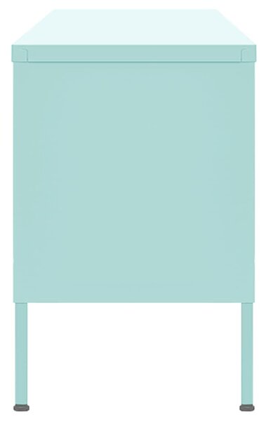 Mentazöld acél TV-szekrény 105 x 35 x 50 cm