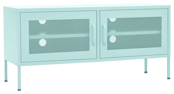 Mentazöld acél TV-szekrény 105 x 35 x 50 cm