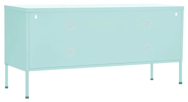 Mentazöld acél TV-szekrény 105 x 35 x 50 cm