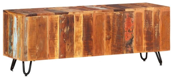 Tömör újrahasznosított fa TV-szekrény 110 x 30 x 40 cm