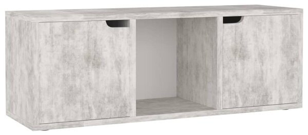 Betonszürke szerelt fa TV-szekrény 88,5 x 27,5 x 30,5 cm
