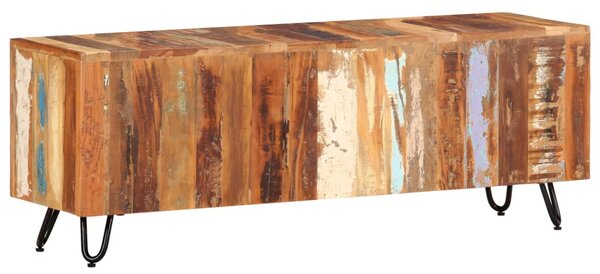 Tömör újrahasznosított fa TV-szekrény 110 x 30 x 40 cm