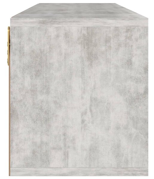 Betonszürke szerelt fa TV-szekrény 88,5 x 27,5 x 30,5 cm