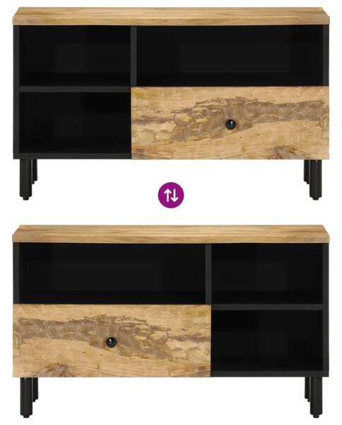Tömör mangófa TV-szekrény 80 x 33 x 46 cm