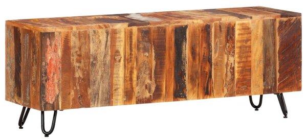 Tömör újrahasznosított fa TV-szekrény 110 x 30 x 40 cm