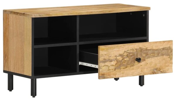 Tömör mangófa TV-szekrény 80 x 33 x 46 cm