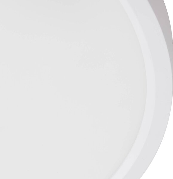 Lindby Smart LED mennyezeti lámpa Denora, fehér, RGB, CCT, Tuya, dimmelhető, Fehér / opál, Nappali / Étkező, Műanyag, Modern