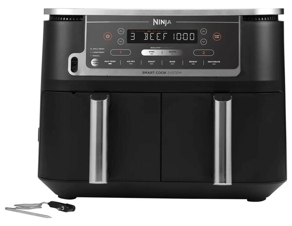 Ninja Foodi Max Dual Zone AF451EU Forrólevegős sütő 9,5L 2470W Fekete