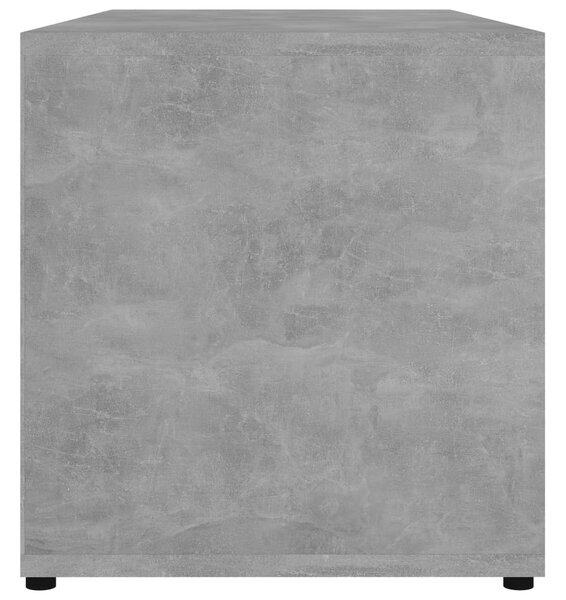Betonszürke szerelt fa TV-szekrény 80 x 34 x 36 cm