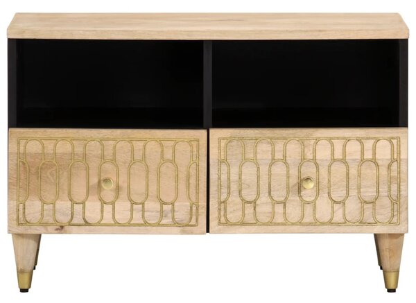 Tömör mangófa TV-szekrény 70 x 33 x 46 cm