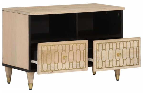 Tömör mangófa TV-szekrény 70 x 33 x 46 cm