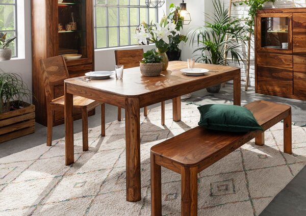 MONTREAL Étkezőasztal 160x90 cm, barna, paliszander