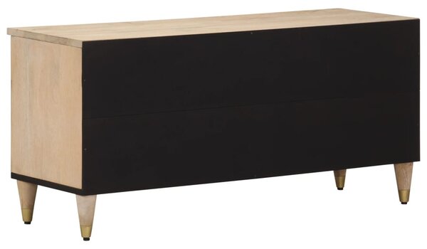 Tömör mangófa TV-szekrény 100 x 33 x 46 cm
