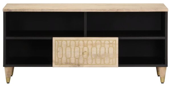 Tömör mangófa TV-szekrény 100 x 33 x 46 cm