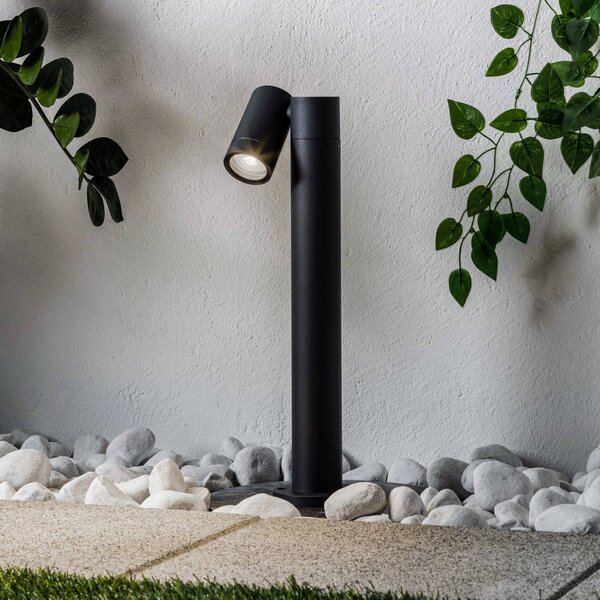PRIOS Prios Tulimar állólámpa, 45cm, antracit, 1 lámpa, fém, dimmelhető, Fekete, Alumínium, Modern