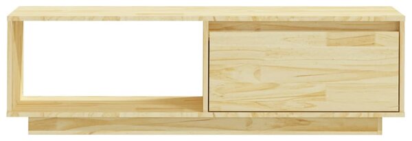 Tömör fenyőfa TV-szekrény 110 x 30 x 33,5 cm