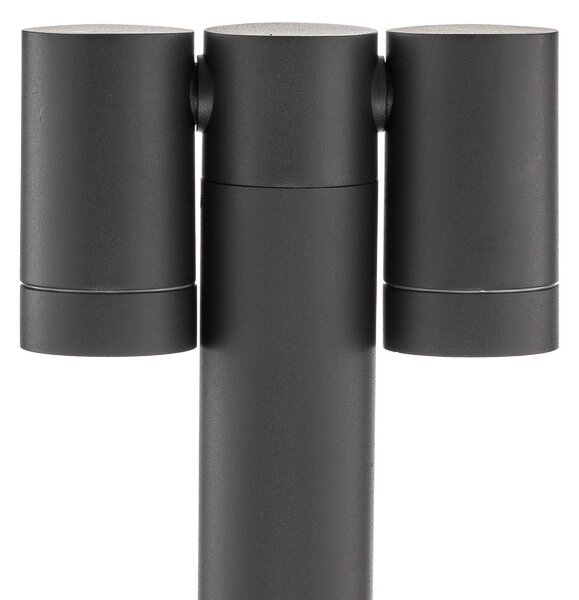 PRIOS Prios útvilágítás Tulimar, 2-lámpás, 60cm, fém, IP65, dimmelhető, Fekete, Alumínium, Modern