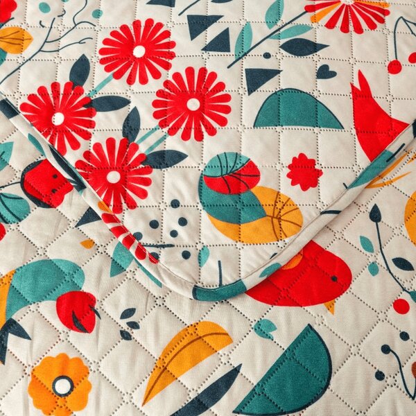 RETRO BIRD színes ágytakaró Méret: 220 x 240 cm