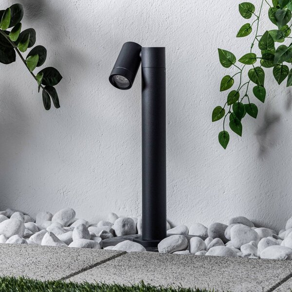 PRIOS Prios Tulimar állólámpa, 45cm, antracit, 1 lámpa, fém, dimmelhető, Fekete, Alumínium, Modern
