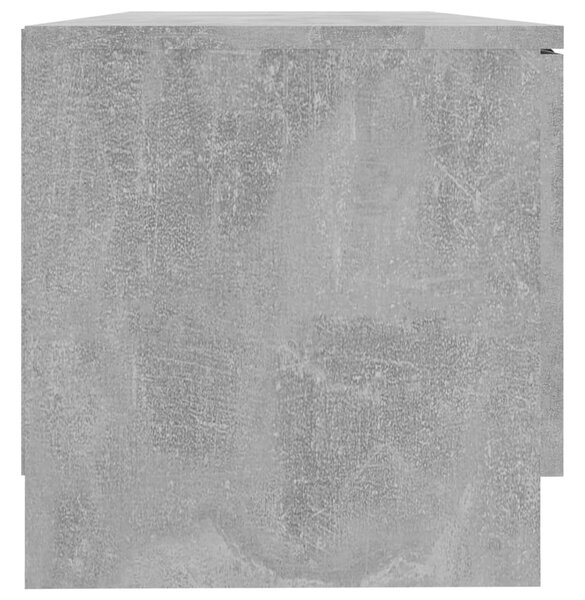 Betonszürke szerelt fa TV-szekrény 80x35x36,5 cm