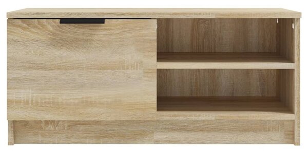 2 db sonoma-tölgy színű szerelt fa TV-szekrény 80x35x36,5 cm