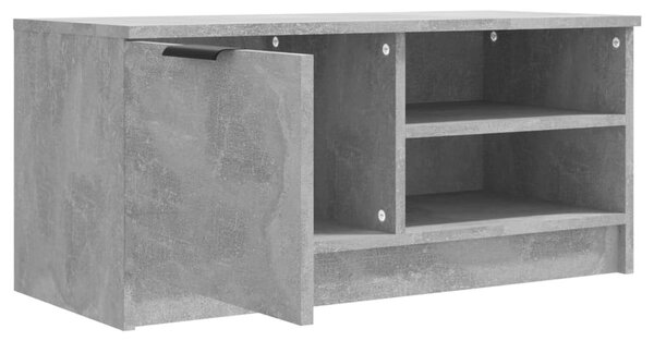 Betonszürke szerelt fa TV-szekrény 80x35x36,5 cm