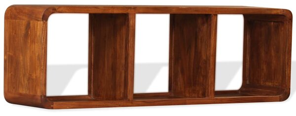 Tömör fa TV-szekrény mézszínű felülettel 120 x 30 x 40 cm
