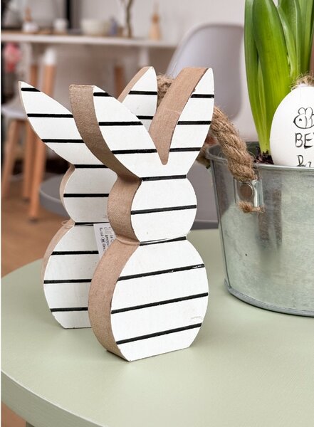 Húsvéti fa nyúl WHITE BUNNY 14 cm fehér
