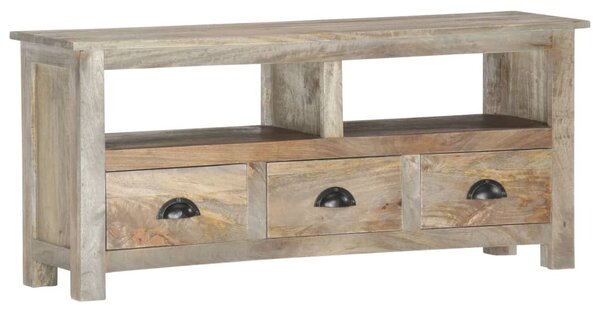 Tömör mangófa TV-szekrény 110 x 30 x 50 cm