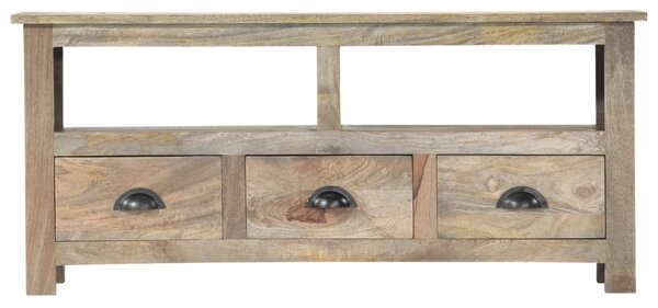 Tömör mangófa TV-szekrény 110 x 30 x 50 cm