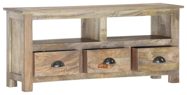 Tömör mangófa TV-szekrény 110 x 30 x 50 cm