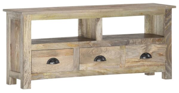 Tömör mangófa TV-szekrény 110 x 30 x 50 cm