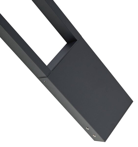 Lindby LED-es útvilágítás Lonete, magasság 65 cm, antracit, IP65, Fekete, Alumínium, Modern