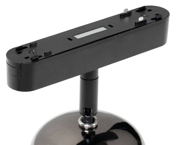 Lindby LED-es reflektor 48 V Lumaro, szürke, Ø 8,2 cm, alumínium,, dimmelhető, Alu / szürke / cink, Nappali / Étkező, Alumínium, Modern