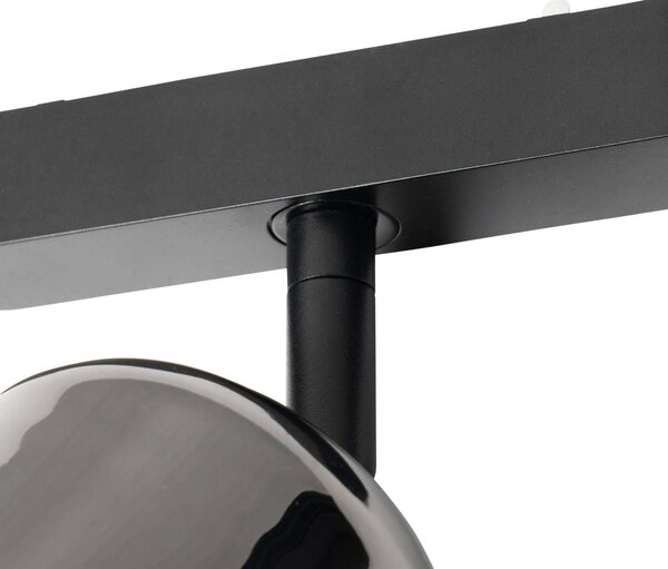 Lindby LED-es reflektor 48 V Lumaro, szürke, Ø 8,2 cm, alumínium,, dimmelhető, Alu / szürke / cink, Nappali / Étkező, Alumínium, Modern
