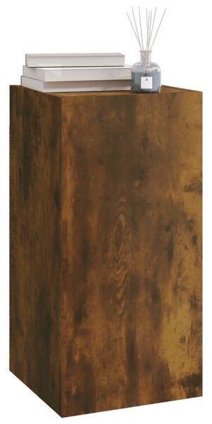 Füstös tölgy színű szerelt fa TV-szekrény 30,5 x 30 x 60 cm