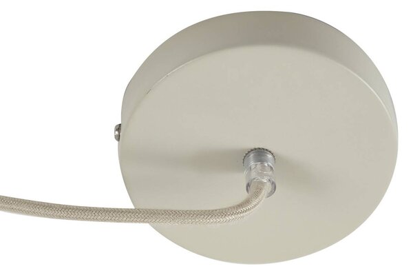 Lindby függesztéklámpa Elover, bézs, Ø 45 cm, vas, dimmelhető, Krém / borostyánsárga, Nappali / Étkező, fém, Modern