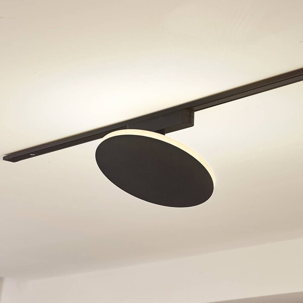 Lindby LED-es lámpa Lumaro, fekete, alumínium, 48V, dimmelhető