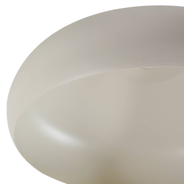 Lindby függesztéklámpa Elover, bézs, Ø 45 cm, vas, dimmelhető, Krém / borostyánsárga, Nappali / Étkező, fém, Modern