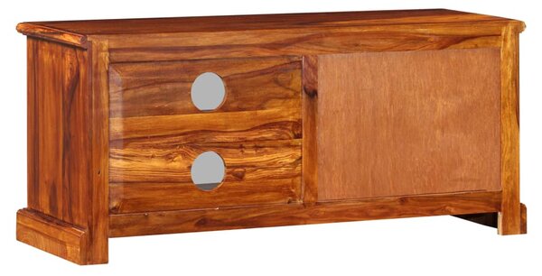 Tömör akácfából TV-szekrény 90 x 30 x 40 cm